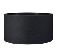Home Sweet Home Moderne Abat-jour Canvas | cylindre |50/50/25cm | Gris foncé | Abat-jour tissu | pour douille de lampe E27 | Abats-jour Plafond, Suspendue, Lampadaire