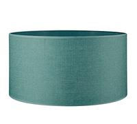 Home Sweet Home Moderne Abat-jour Canvas | cylindre |50/50/25cm | Turquoise | Abat-jour tissu | pour douille de lampe E27 | Abats-jour Plafond, Suspendue, Lampadaire