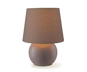 Home Sweet Home Moderne lampe de table Isla | 16/16/23cm | Marron | lampe de chevet | pour une source de lumière E14 LED | avec interrupteur à cordon | pour le salon