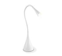 Home Sweet Home Moderne Led Lampe de bureau Flex | 11/11/48,5cm | Blanc | Lampe de lecture LED réglable | LED intégrée | 3W 3000k 250lm | adapté pour la chambre à coucher