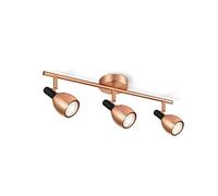 Home Sweet Home Moderne Plafonnier LED spot Novi | 46/9.5/17.6 | Cuivre | 3 lumières spot de plafond | métal | Dimmable | ampoules LED incluses | GU10 | 5W | 390lm | lumière blanc chaud