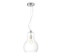 Home Sweet Home Moderne Suspension Bello Big | 30/30/145cm | Clair | Suspension en verre | adapté pour une source de LED lumière E27 | Suspension adaptée pour le salon, et la cuisine