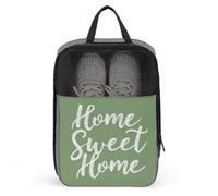Home Sweet Home on Sac à chaussures vert sauge pour voyage, usage quotidien, sac de rangement anti-poussière pour chaussures de golf