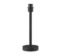 Home Sweet Home Pied de lampe de table classique Stick pour abat-jour | luminaire | 14/14/39cm | Noir | pied de lampe de table en métal | E27 | pour abat-jour | luminaire max.35cm