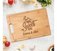 Home Sweet Home Planche à découper personnalisée, cadeau personnalisé pour nouvelle maison et pendaison de crémaillère, cadeau unique pour premier acheteur, nouveau couple, amis