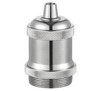 Home Sweet Home Vintage Douille de lampe | 5/5/9cm | Acier brossé | pour Support E27 fabriqué en aluminium | compatible avec une ampoule E27 | pour abat-jour E27 standard | homologué ENEC