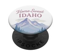 Home Sweet Idaho Aquarelle pour mamans, filles, grand-mères PopSockets PopGrip Adhésif