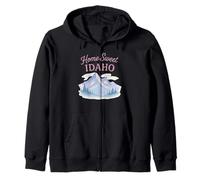 Home Sweet Idaho Aquarelle pour mamans, filles, grand-mères Sweat à Capuche
