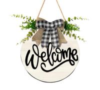 Home Sweet Panneau de salle de classe pour porte d'entrée, pour décoration de porche de ferme, panneau rond en bois à suspendre pour pendaison de crémaillère, maison, extérieur, intérieur, 28 cm