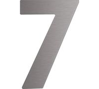 Home System SM05130071 Numéro de Porte 7", Hauteur 12 cm, en INOX