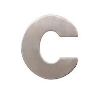 Home System SM05130131 Lettre C en Acier Inoxydable Hauteur 6 cm