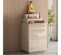 Home Table d'autel avec rangement, sanctuaire pour prière et culte, support de méditation, 120 cm
