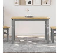 Home-Tables,Tables de cuisine et de salle à manger,Table à manger Corona Gris 112x60x75 cm Bois massif Pin