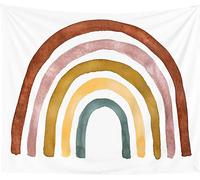Home Tapis arc-en-ciel, Tapis boho, Tapisserie, Décoration, Tapisserie Pour Chambre, Salon, Chambre D'enfant (200 cm x 150 cm,Couleur 1)
