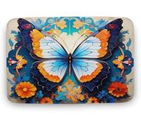 Home Tapis Fleur De Papillon Tapis Interieur Anti-Poussière Antidérapant Paillasson pour Exterieur Entrée 40X60Cm
