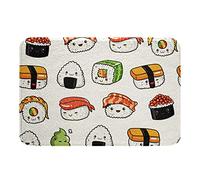 Home Tapis Microfibre Résistante Cartoon Sushi Anti-Poussière Tapis Interieur Antidérapant Paillasson Extérieur pour Terrasse Intérieur Porte D'Entrée 40X60Cm