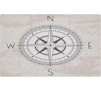 Home Tapis Roses des Vents Flèche Est Ouest Nord Sud Équipement Carte Tapis D'Entrée Douces Antisalissure Paillasson Décoratif D'Extérieur pour Maison Entrée 40X60Cm