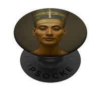 Home, The Bust of The Egyptian Queen Nefertiti Graphic PopSockets PopGrip Adhésif