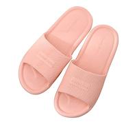 Home The Slippers Chaussures souples à plates antidérapantes pour couple Tongs de salle de bain Pantoufles pour femme Pantoufles lapin pour femme Classique, rose, 39 EU