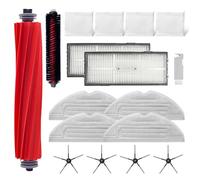 Home Times Kit d'accessoires pour Roborock S7 Pro Ultra/Roborock S7 MaxV Ultra, 1 brosse à rouleau, 1 brosse autonettoyante, 2 filtres Hepa, 4 brosses latérales, 4 lingettes, 4 sacs d'aspirateur