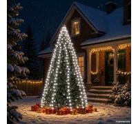 Home tools-Filet lumineux pour sapin de Noël avec 400 LED Blanc froid 400 cm