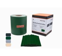 home Trends Bandes brise-vue avec clips de montage en PVC - Pare-vent - Bandes de protection des données - Pour balcon, brise-vue - Vert - 50 m x 19 cm