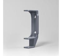 home Trends Support de store pour plafond et support mural avec matériel de fixation en acier/aluminium et blanc/anthracite au choix (1, double acier 35 mm anthracite)