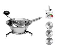 Home trio moulin à légumes avec 3 disques, acier inox, 20 cm