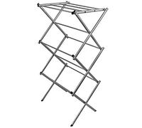 Home Vida Séchoir à Linge 3 étages Intérieur Cheval Linge Pliable en métal argenté Livraison Gratuite