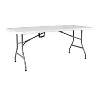 Home Vida Table Pliante de 1,5 m très résistante pour Camping, Buffet, Mariage, marché, Jardin, fête, Voiture, Stand de Pique-Nique, tréteau intérieur ou extérieur, poignée de Transport Pliable