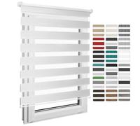 Home Vision Store Enrouleur Jour Nuit à percer sur Mesure 20 Couleurs Largeur 30-129 cm Hauteur 120-220 cm Store intérieur Jour Nuit tamisant occultant Design Moderne