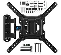 HOME VISION Support Mural TV 26-55 Pouces avec Extra Long Bras,Accroche TV Orientable et Inclinable, Fixation TV pour Petite Télévision/PC Écran Plat/Incurvé, Capacité de 40kg, VESA Max de 400x400