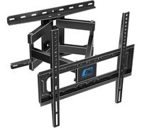 HOME VISION Support Mural TV 26-65 Pouces avec Bras Articulé Jusqu'à 60KG, Fixation Murale TV Orientable et Inclinable, Accroche TV Mural pour Télévision Écran Plat/Incurvé, Max VESA 400x400mm