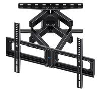 HOME VISION Support Mural TV 32-75 Pouces,Fixation Murale TV Orientable et Inclinable, Accroche TV Mural pour Télévision Écran Plat/Incurvé, avec Bras Articulé Jusqu'à 60KG, Max VESA 600x400mm