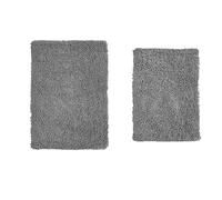 Home Weavers Fantasia Tapis de Bain Absorbant en Coton Doux Lavable en Machine Gris 43 x 61 cm