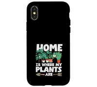 Home Where My Plants are Plant Lover Jardinier Coque pour iPhone X/XS