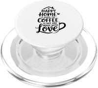 Home Where The Coffee is PopSockets PopGrip pour MagSafe