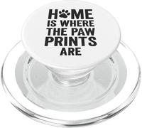 Home Where the Prints of Paw Are Vintage Pet PopSockets PopGrip pour MagSafe