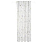 HOME WOHNIDEEN Danica Rideau prêt à l'emploi en Polyester/Coton mélangé 245 x 135 cm Impression Florale Couleur : Naturel Dimensions : 245 x 135 cm Nombre : 1