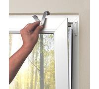 HOME WOHNIDEEN Easy Fix Lot de 2 Crochets de fenêtre en Forme de V Blanc Profondeur 20 mm