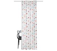 HOME WOHNIDEEN Effie Rideau prêt à l'emploi Mélange Polyester/Coton 245 x 135 cm Imprimé Couleur : Terre Cuite Dimensions : 245 x 135 cm