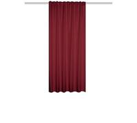 HOME WOHNIDEEN Eskamio Rideau Thermique Opaque - Structure en Lin - Ruban Multifonction - Couleur : Bordeaux - Dimensions : 245 x 135 cm - Quantité : 1