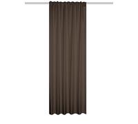 HOME WOHNIDEEN Eskamio Rideau Thermique Opaque - Structure en Lin - Ruban Multifonction - Couleur : Marron - Dimensions : 245 x 135 cm - Quantité : 1
