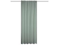 HOME WOHNIDEEN Eskamio Rideau Thermique Opaque - Structure en Lin - Ruban Multifonction - Couleur : Vert - Dimensions : 225 x 135 cm - Quantité : 1