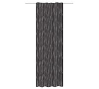 HOME WOHNIDEEN Noche 85198 Rideau à Bandes occultantes, Motif Jacquard, 245 x 140 cm (Hauteur x Largeur), Couleur : Anthracite