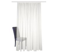 HOME WOHNIDEEN Store prêt à l'emploi SABLIO uni - Ruban plissé - Blanc ou Blanc Laine - Différentes Tailles - Couleur : Blanc cassé - Dimensions : 265 x 450 cm