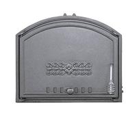 Home&Wood Portes pour Un Four à Pizza en Fonte poêle à Bois Porte du Four en Fonte Pierre 485x410 /Gauche/