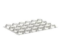 Home Xpert Lot de 24 tampons de protection transparents carrés adhésifs pour meubles 12,6 x 12,6 mm Hauteur 5,8 mm