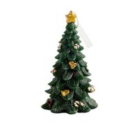 home&you - Bougie décorative Christmastree, sapin de Noël, décoration de maison, étoile, clochettes, cannes à sucre, paraffine, 18 cm de hauteur, 40 heures de combustion - Vert