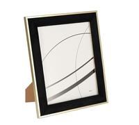 home&you - Cadre photo Veloriso, cadre mural ou à poser, en polystyrène et verre, pour photos, posters, dessins, décoration murale, 31x26x2 cm - Noir